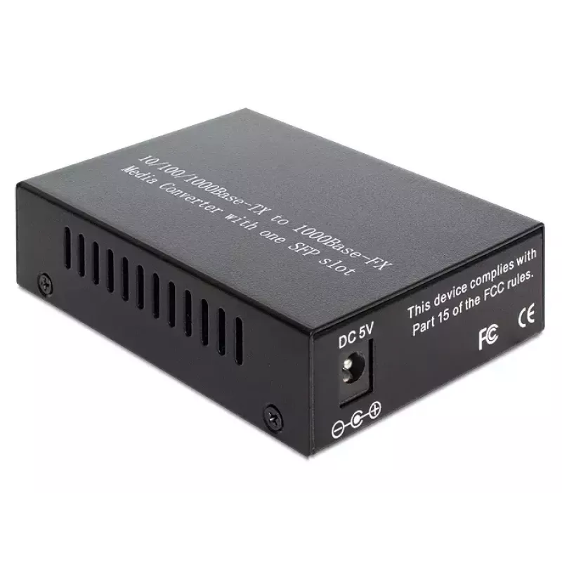 Konwerter mediów DeLOCK 1000Base-T na SFP 1000 Mbit/s Czarny