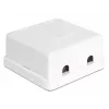 Łącznik przewodowy DeLOCK 86207 2x Keystone Biały