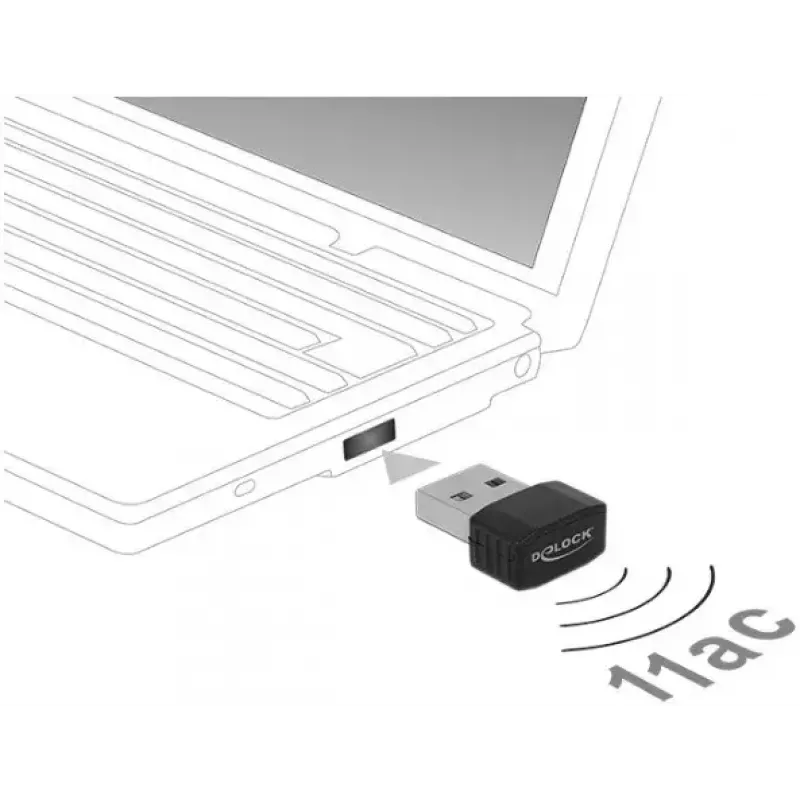 Karta sieciowa DeLOCK 12461 WLAN 433 Mbit/s