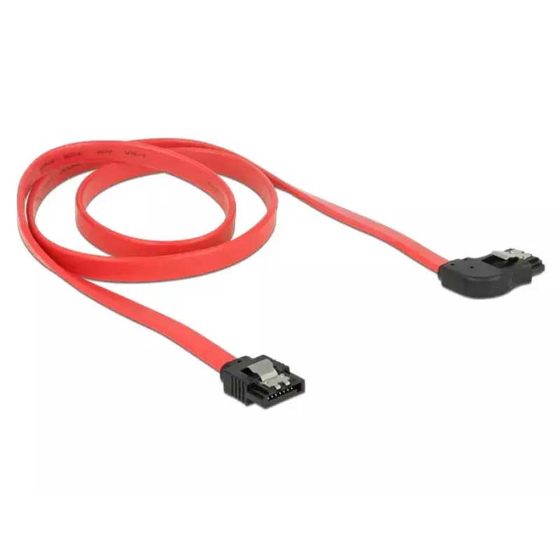 Kabel SATA DeLOCK 83970 0,7 m SATA 7-pin czarno-czerwony