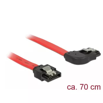Kabel SATA DeLOCK 83970 0,7 m SATA 7-pin czarno-czerwony