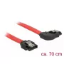 Kabel SATA DeLOCK 83970 0,7 m SATA 7-pin czarno-czerwony