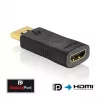 adapter kablowya DisplayPort na HDMI Innovation IT PI150 — DP na HDMI, złocone styki, czarny