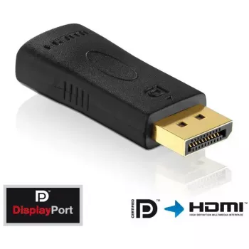 adapter kablowya DisplayPort na HDMI Innovation IT PI150 — DP na HDMI, złocone styki, czarny
