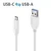 Kabel USB PureLink IS2610-010 USB 3.2 Gen 2 1m USB C USB A Biały