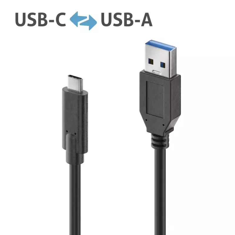 Kabel USB PureLink IS2611-005 USB 3.2 Gen 2 0,5 m USB C USB A Czarny