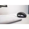 Mysz przewodowa BakkerElkhuizen Oyster, oburęczna, konstrukcja pionowa, laserowa, USB Type-A, 1200 DPI, czarno-srebrna