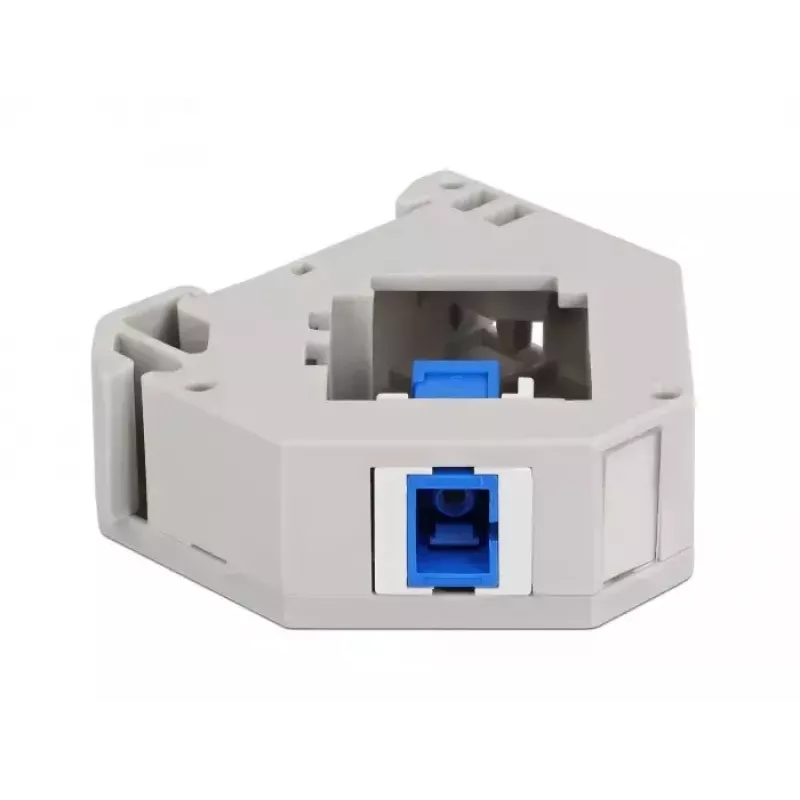 Moduł Keystone DELOCK 87164 — adapter SC-SC, kolory: niebieski/szary/biały, 60,1×59,4×21,6 mm