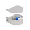 Moduł Keystone DELOCK 87164 — adapter SC-SC, kolory: niebieski/szary/biały, 60,1×59,4×21,6 mm