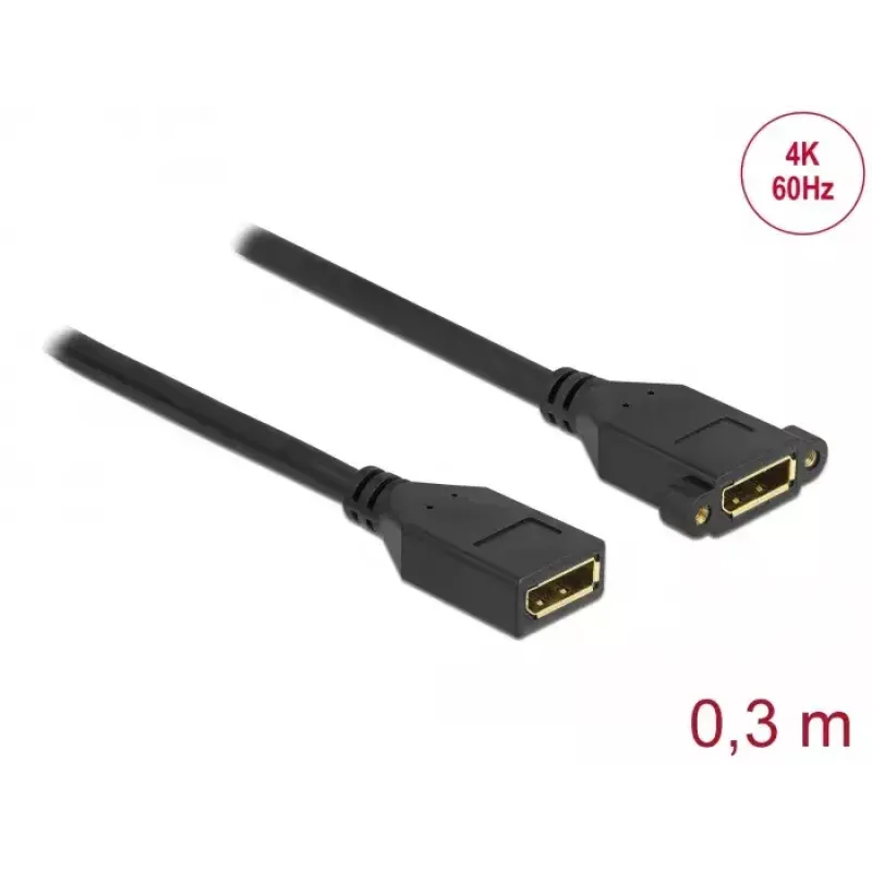 Kabel DisplayPort żeński na żeński do montażu panelowego DeLOCK 87099