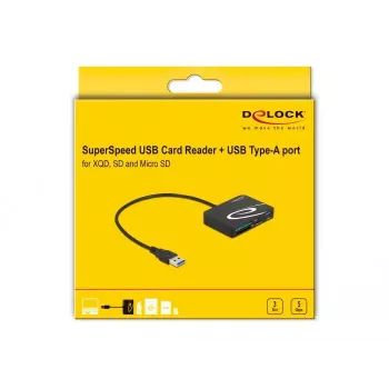 Czytnik kart DeLOCK 91756 Czarny MicroSD SD MMC USB 5 Mbit/s