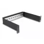Szyna rack DeLOCK 10 cali DIN rail Panel 1U czarny Metal