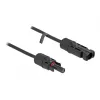 Kabel solarny DeLOCK DL4 4 mm² męski do żeńskiego 1 m czarny