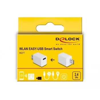 Smart Plug DeLOCK 11828 Wewnętrzny Wi-Fi 2A Biały