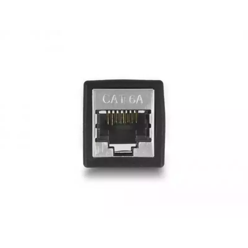 DeLOCK Adapter RJ45 jack to RJ45 jack Cat.6A Czarny