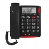 Telefon analogowy amplicomms BigTel 50 Alarm Plus identyfikacja numeru dzwoniącego ciemnoszary
