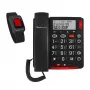 Telefon analogowy amplicomms BigTel 50 Alarm Plus identyfikacja numeru dzwoniącego ciemnoszary