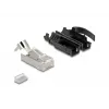 DeLOCK RJ45 Modular plug Cat.6A 25 szt. zestaw z odciążeniem naprężenia, niezawodne zabezpieczenie przed zginaniem