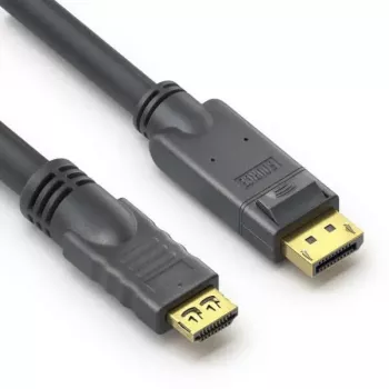 PureLink PI5110-100 adapter kablowya wideo 10 m DisplayPort HDMI Czarny