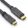 PureLink PI5110-100 adapter kablowya wideo 10 m DisplayPort HDMI Czarny
