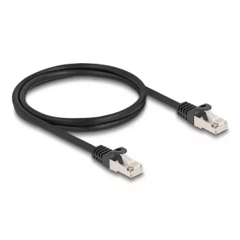 Kabel DeLOCK RJ50 męski na RJ50 męski S/FTP 1 m czarny