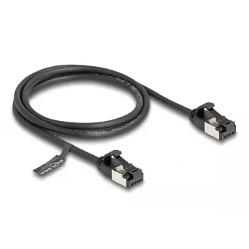 Kabel sieciowy DeLOCK RJ45 wtyk do wtyku kat.8.1 1 m czarny