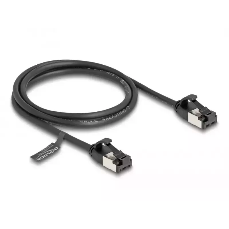 Kabel sieciowy DeLOCK RJ45 wtyk do wtyku kat.8.1 1 m czarny