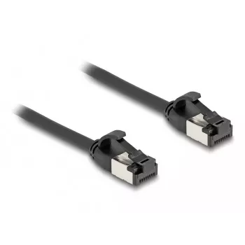 Kabel sieciowy DeLOCK RJ45 wtyk do wtyku kat.8.1 1 m czarny