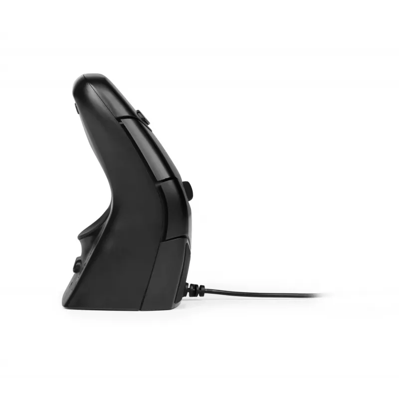 Mysz BakkerElkhuizen DXT 3 bezprzewodowa, oburęczna, optyczna, RF Wireless, 2400 DPI, czarna