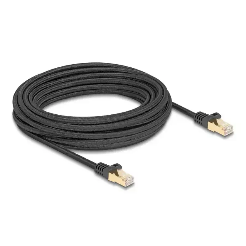DeLOCK Kabel sieciowy RJ45 Kat.6A S/FTP 10m Czarny