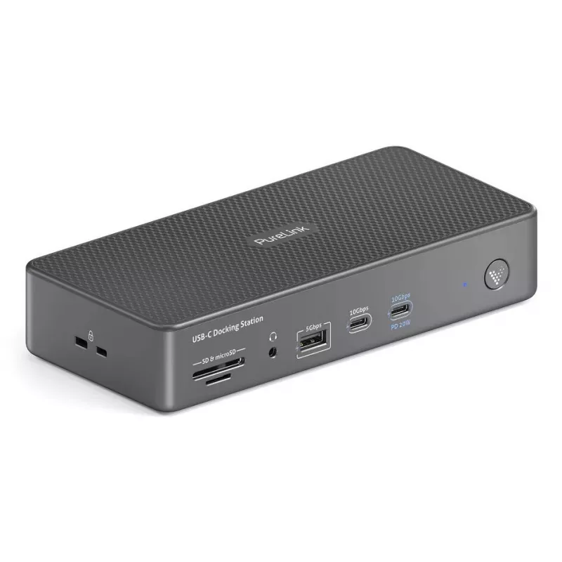 Stacja dokująca PureLink VL-D230DL USB 3.2 Gen 2 Type-C szary przewodowa