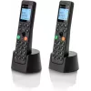 Telefon DECT Motorola DOT202 Twin bezprzewodowy zestaw słuchawkowy Identyfikacja rozmówcy Czarny
