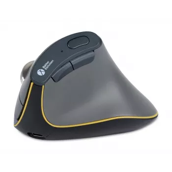 Mysz BakkerElkhuizen FastForward, praworęczna, konstrukcja pionowa, optyczna, RF Wireless + Bluetooth + USB Type-C, 500 DPI, szary