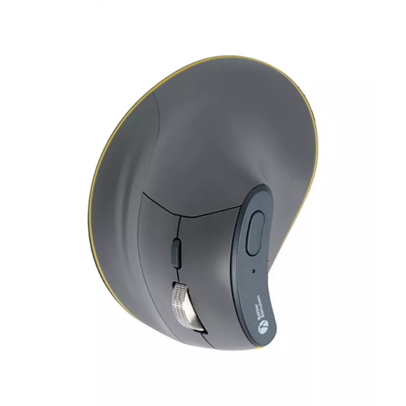Mysz BakkerElkhuizen FastForward, praworęczna, konstrukcja pionowa, optyczna, RF Wireless + Bluetooth + USB Type-C, 500 DPI, szary