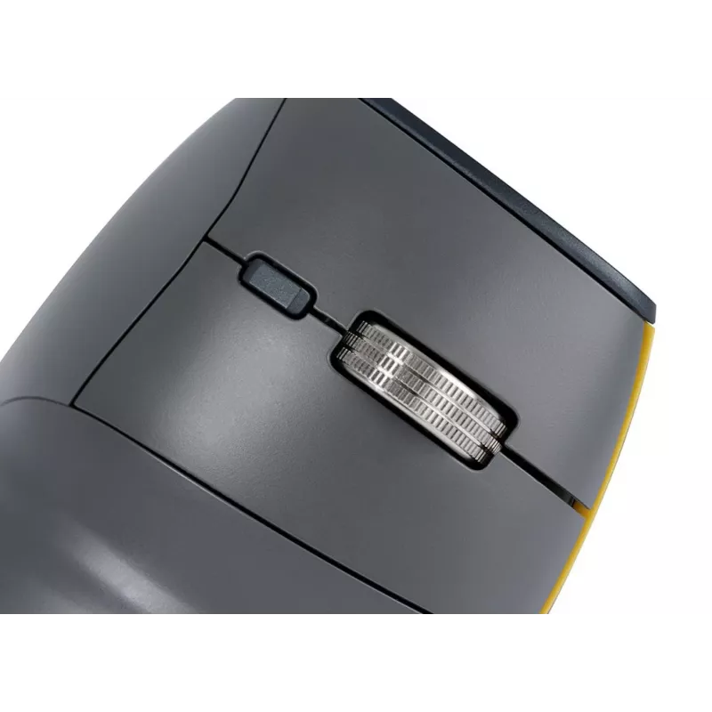 Mysz BakkerElkhuizen FastForward, praworęczna, konstrukcja pionowa, optyczna, RF Wireless + Bluetooth + USB Type-C, 500 DPI, szary