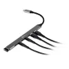 Hub USB-C 7 w 1 BakkerElkhuizen BNECHUB3A4C — 7 portów (USB 3.2 Gen1 A, USB 3.2 Gen1 C, USB 2.0), obudowa aluminiowa, szary/czarny