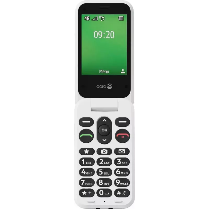 Telefon funkcjonalny Doro Leva E22 2,8 cala 0,3 MP Czarny Biały