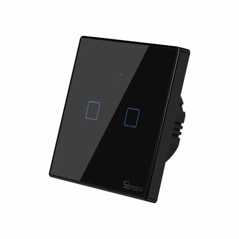 Dotykowy włącznik światła Sonoff T3 EU TX WiFi RF 433 2-kanałowy — inteligentny włącznik ścienny, panel dotykowy EU