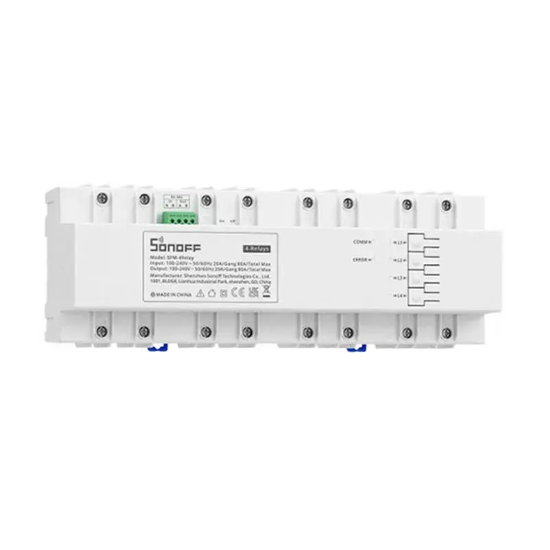 Inteligentny włącznik Sonoff SPM-4Relay 4-kanałowy moduł przekaźnikowy Wi‑Fi 4×20A
