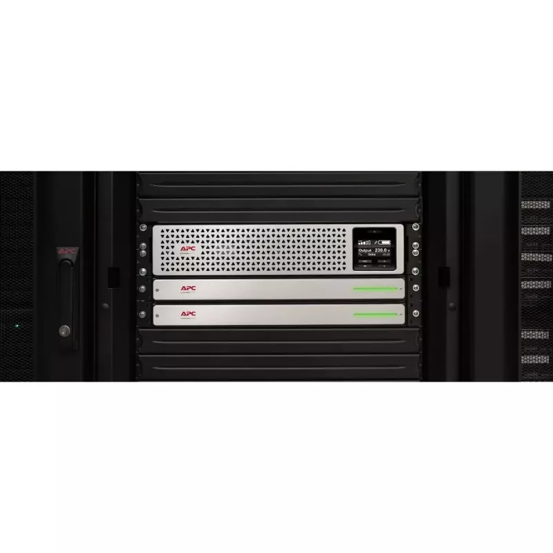 APC Smart-UPS On-Line, 1000VA, litowo-jonowy, rackmount 3U, 230V, 8x gniazd C13 IEC, karta sieciowa, wydłużony czas pracy, z zestawem szyn