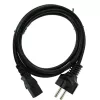 Kabel zasilający InLine, prosty CEE 7/7 / wtyk męski IEC C13 z 3 pinami, czarny, 5 m