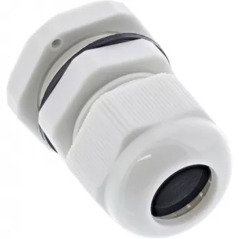 Dławik kablowy InLine 6–12 mm nylon IP68 szary, opakowanie 10 szt., średnica zewnętrzna 12 mm