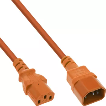 Przedłużacz do urządzeń chłodniczych InLine, C13 / C14, pomarańczowy, 1,5 m