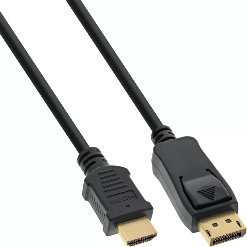 Przewód konwertera DisplayPort na HDMI InLine 17184 1,5m czarny