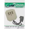 InLine Adapter TAE TAE-F wtyk niemiecki / TAE NFF + RJ11 6P4C gniazdo 0,2m