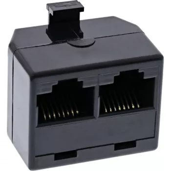 InLine ISDN Distribution rack 1x RJ45 M / 2x RJ45 F bez rezystora terminującego