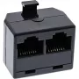 InLine ISDN Distribution rack 1x RJ45 M / 2x RJ45 F bez rezystora terminującego