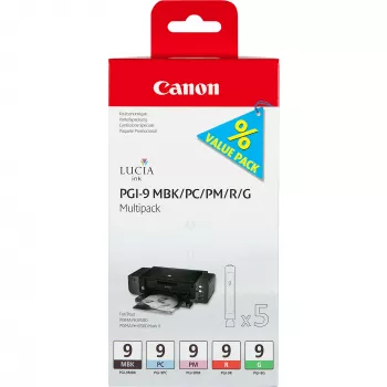 Canon PGI-9 MBK/PC/PM/R/G 5-kasetowy zestaw atramentowy