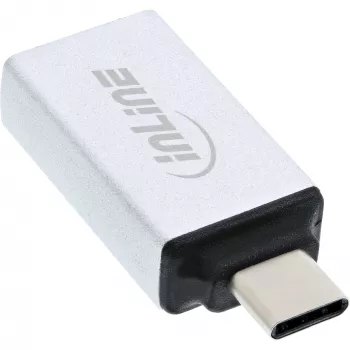 Adapter InLine USB 3.2 Gen.2, USB-C męski na USB-A żeński, srebrny