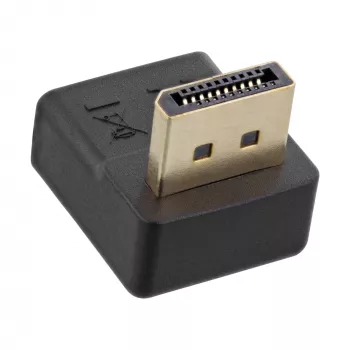 Adapter InLine DisplayPort, męski / żeński, skierowany w dół